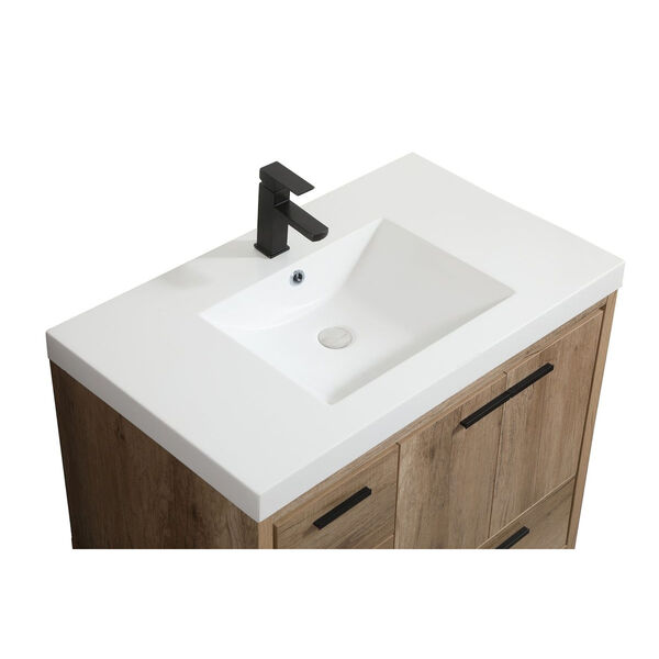 Wyatt Natural Oak 36-Inch Single Bathroom Vanity, image 3
