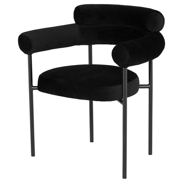 Portia Black Dining Chair, image 1