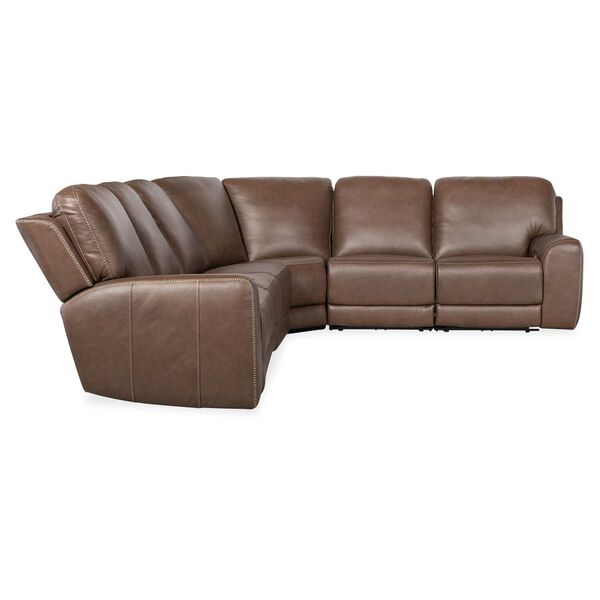 Light Brown Torres Six-Piece Power Recline Sectional, image 5