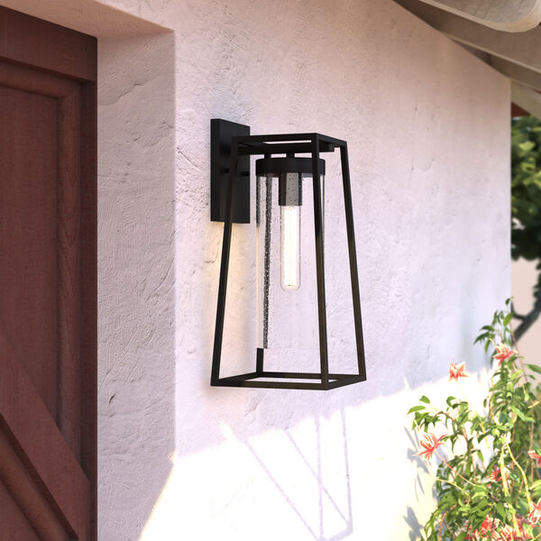 Nash Textured Black Eight-Inch One-Light Outdoor Wall Sconce, image 3