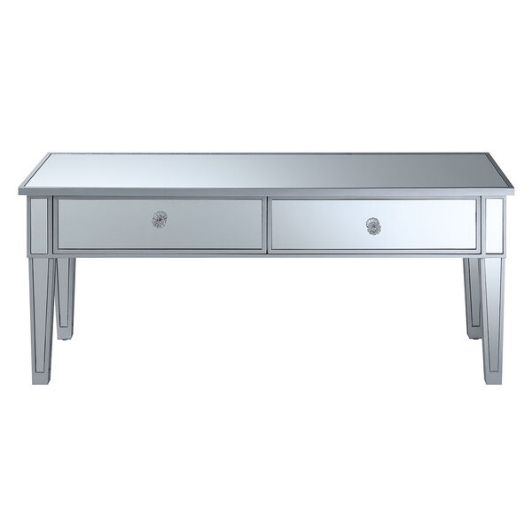 Gold Coast Mirror and Silver Coffee Table with Two Drawers, image 6