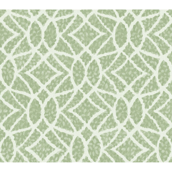 Grandmillennial Green Boxwood Garden Pre Pasted Wallpaper - SAMPLE SWATCH ONLY, image 2