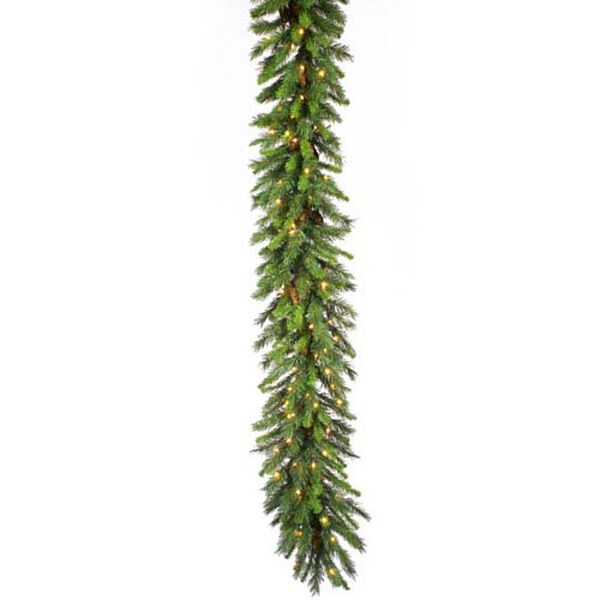 Cheyenne Pine 9-Foot Garland w/100 Clear Mini Lights and 290 Tips, image 1