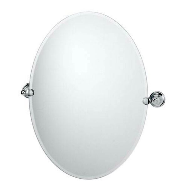 Tiara Chrome Tilting Oval Mirror, image 1