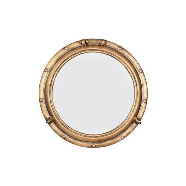 Gold 22-Inch Round Wall Mirror, image 6