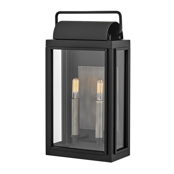 Sag Harbor Black  Two-Light Outdoor Wall Mount, image 1