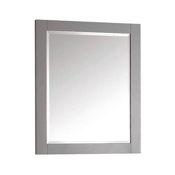 Chilled Gray 24-Inch Beveled Edge Rectangular Mirror, image 2