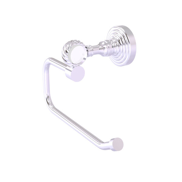 Pacific Grove Satin Chrome Six-Inch Toilet Tissue Holder with Twisted Accents, image 1