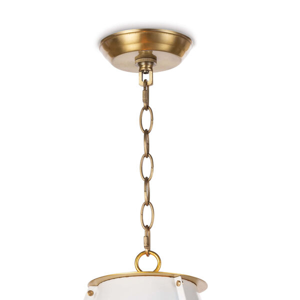French Maid White One-Light Chandelier, image 4