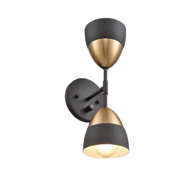 Milla Charcoal Black Two-Light Wall Sconce, image 5