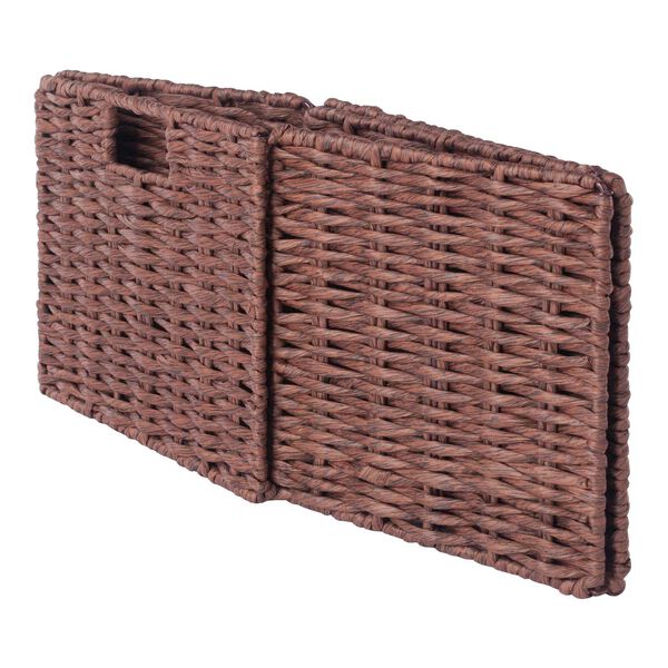 Tessa Walnut Foldable Woven Rope Basket, Set of 3, image 6