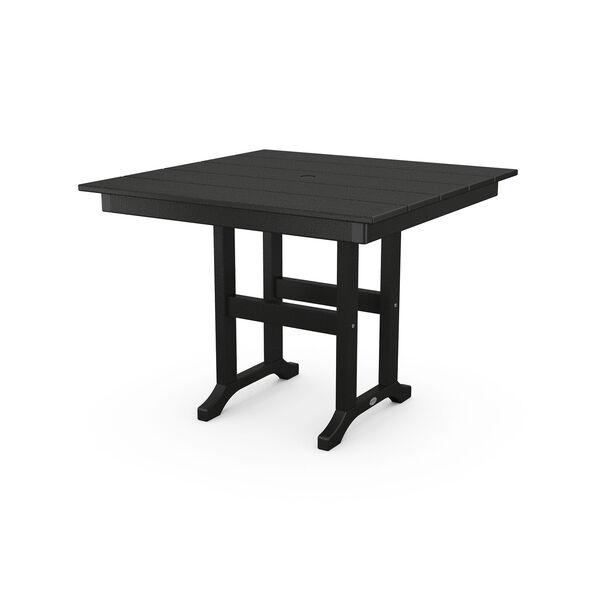 Black 37-Inch Dining Table, image 1