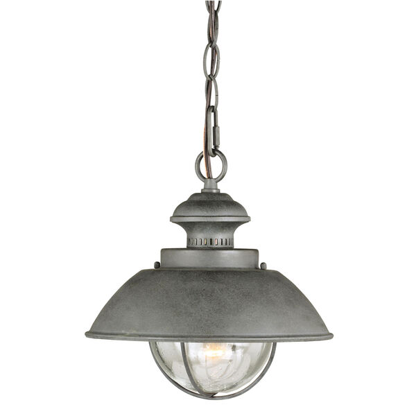 Harwich Textured Gray One-Light Outdoor Pendant, image 1
