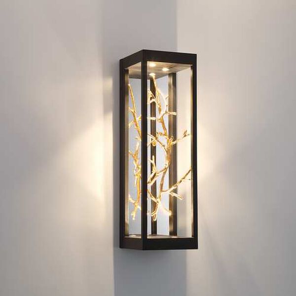 Aerie Black Gold Four-Light Integrated LED Wall Sconce, image 4