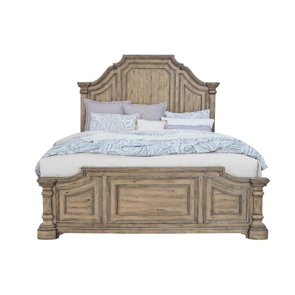 Garrison Cove Natural Panel Bed with Panel Footboard, image 2