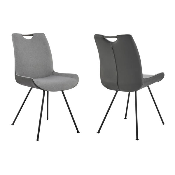 Coronado Pewter with Gray Powder Coat Dining Chair, Set of Two, image 1