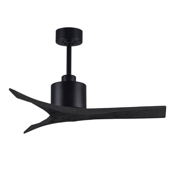 Mollywood Matte Black 42-Inch Outdoor Ceiling Fan with Matte Black Blades, image 4
