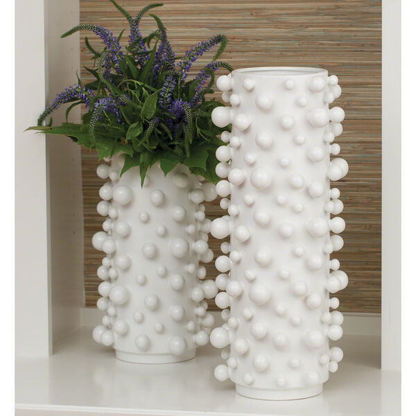 Studio A Molecule Large Matte White Vase, image 4