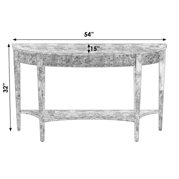 Astor Demilune Console Table, image 3