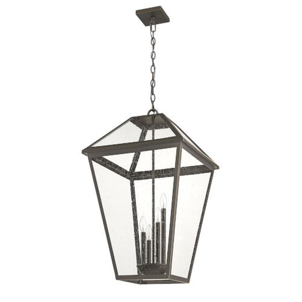 Talbot Oil Rubbed Bronze Four-Light Outdoor Pendant, image 5
