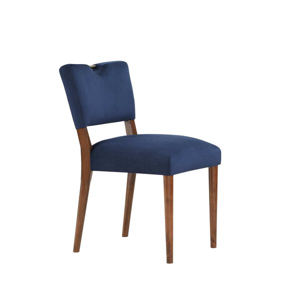 Bonito Blue and Walnut Dining Chair, Set of 2, image 1