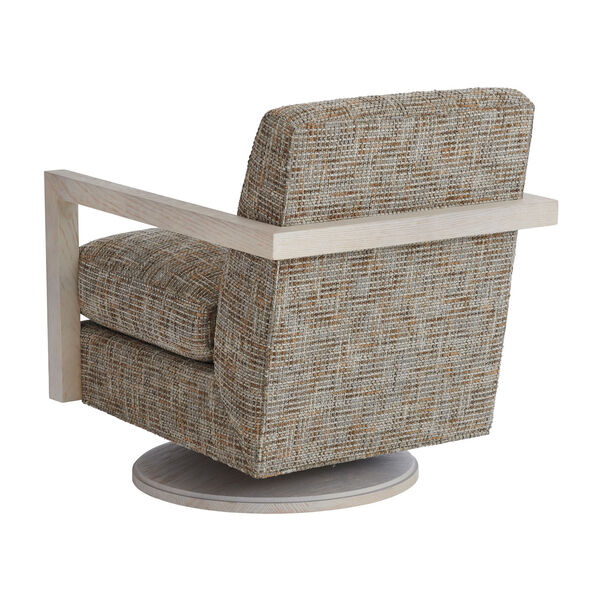 Tan and White Willa Swivel Chair, image 2