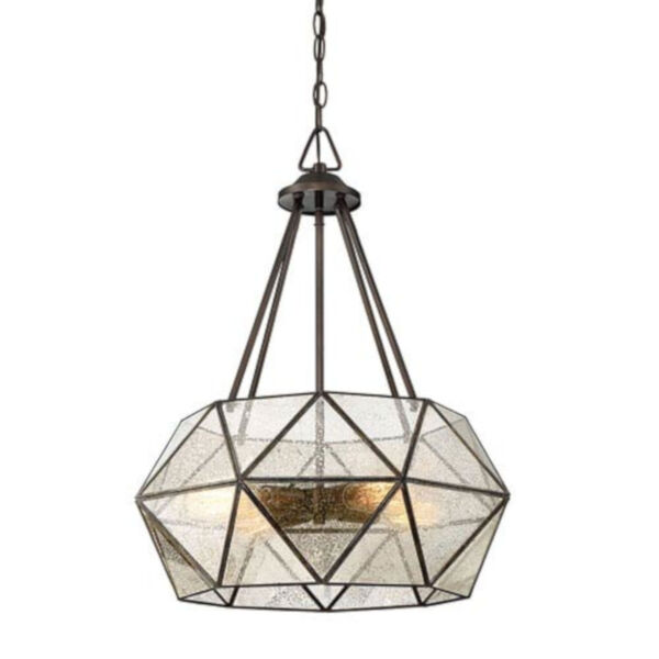 Uptown Oiled Burnished Bronze 20-Inch Four-Light Pendant, image 3