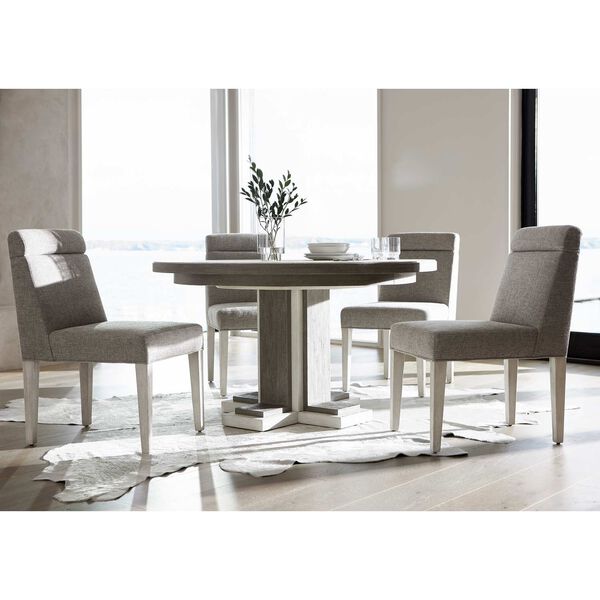 Foundations Linen Light Shale Round Dining Table, image 2