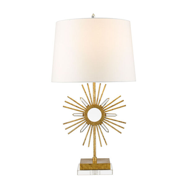 Sun King Distressed Gold Table Lamp, image 2