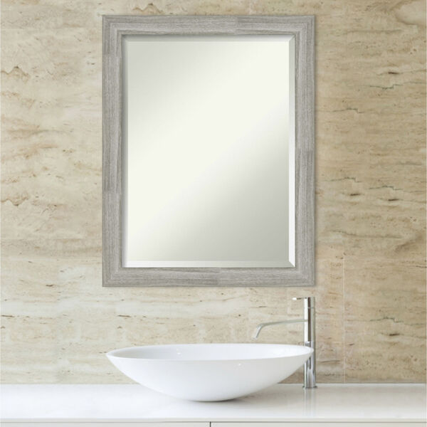 Dove Gray 22W X 28H-Inch Bathroom Vanity Wall Mirror, image 5