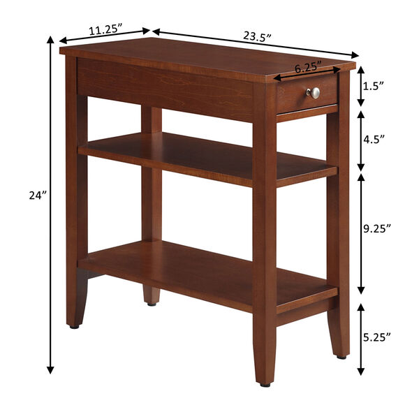 American Heritage Cherry Three Tier End Table, image 4