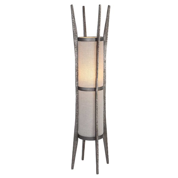 Fortress Aged Pewter and Oatmeal One-Light Accent Lamp, image 1
