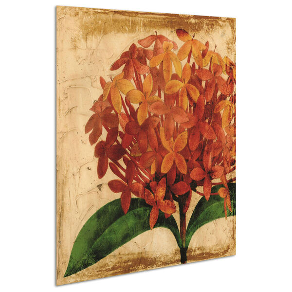 Vibrant Antique Hydrangea Frameless Free Floating Tempered Glass Graphic Wall Art, image 3