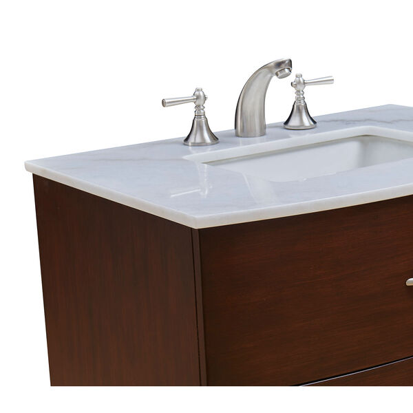 Bauhaus Brown 30-Inch Vanity Sink Set, image 6