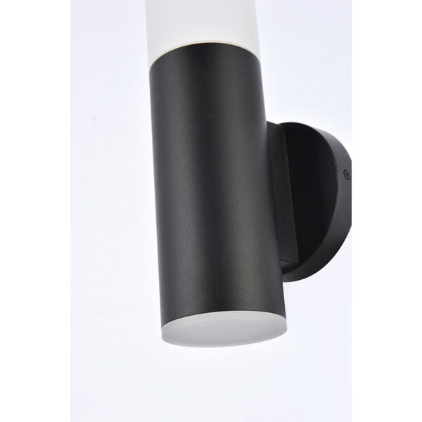 Raine Black 340 Lumens 16-Light LED Outdoor Wall Sconce, image 4