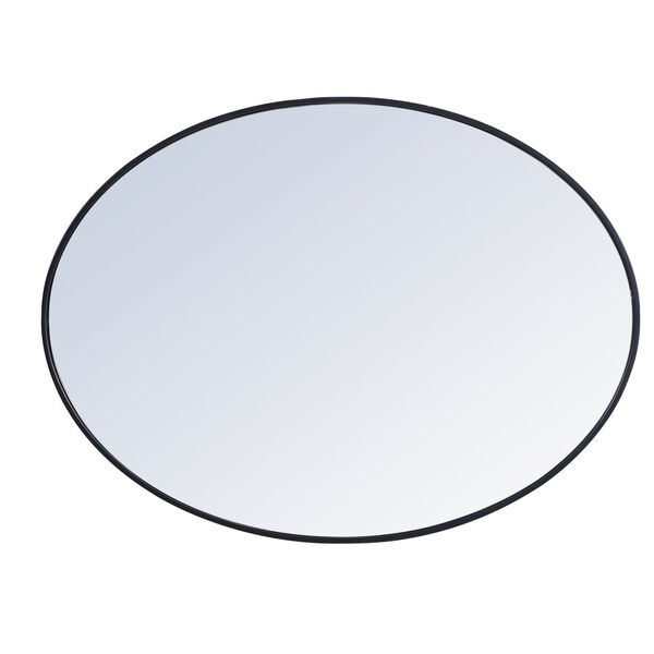 Eternity Black 40-Inch Oval Mirror, image 6