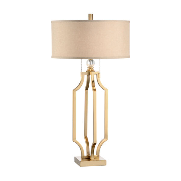 Valentino Antique Brass Table Lamp, image 1