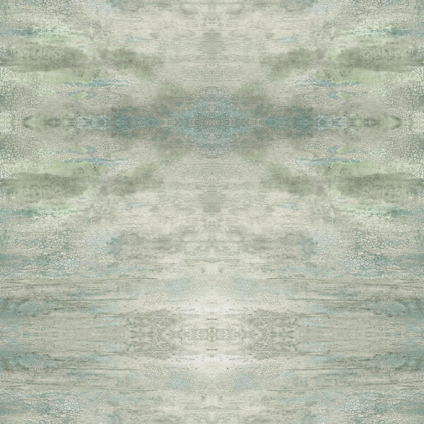 Impressionist Green Serene Jewel Wallpaper - SAMPLE SWATCH ONLY, image 1