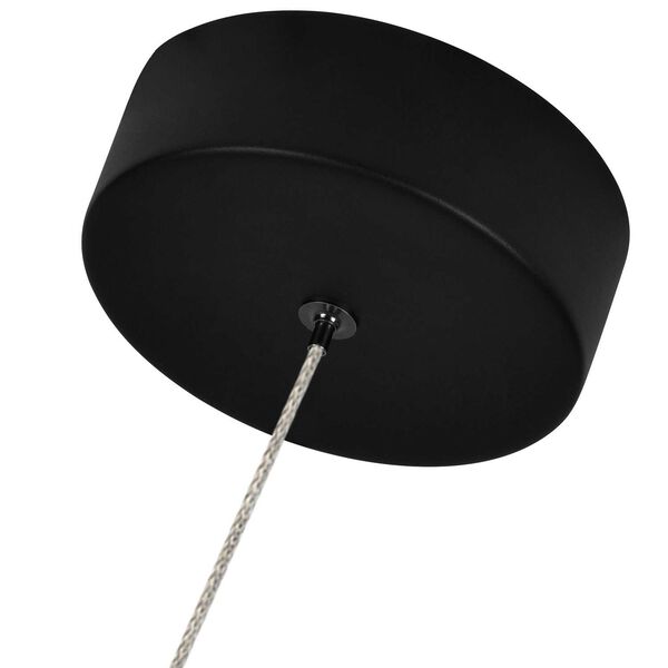 Roma Black Adjustable Integrated LED Pendant, image 6