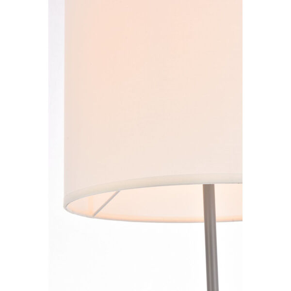 Ines Concrete Gray and White One-Light Floor Lamp, image 4