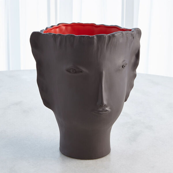 Calisto Brown and Red Vase, image 3