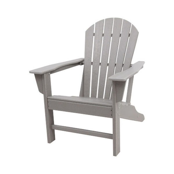 BellaGreen Gray Recycled Adirondack Set, Two Chairs with One Table, image 2
