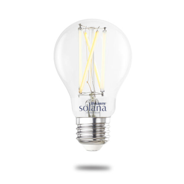 Clear Smart LED A19 60 Watt Equivalent Standard Base Tunable Color Temperature 800 Lumens Smart Home Light Bulb, image 1