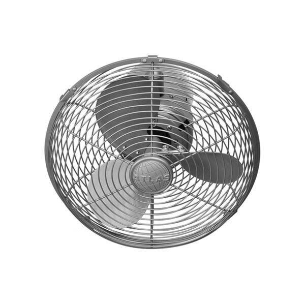 Kaye Brushed Nickel 13-Inch Oscillating Wall Fan with Metal Blades, image 14