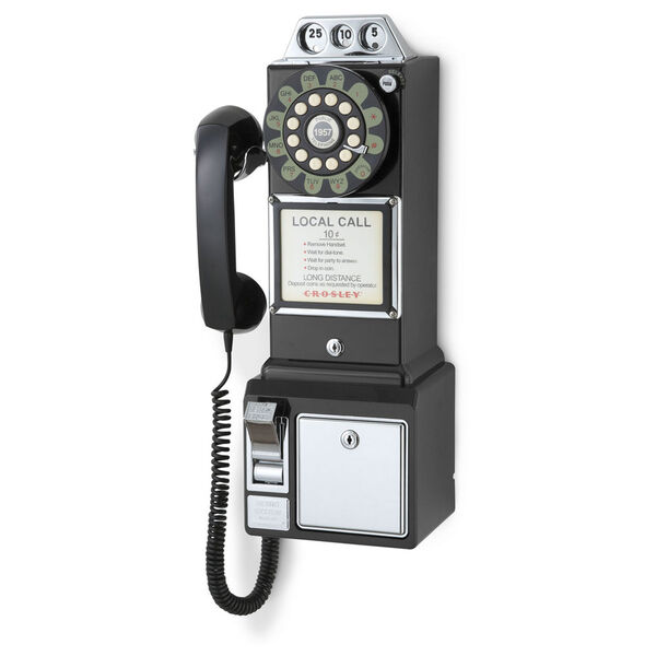 1950s Black Payphone, image 2