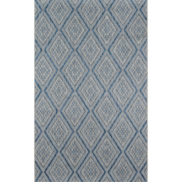 Lake Palace Blue Indoor/Outdoor Rug, image 1