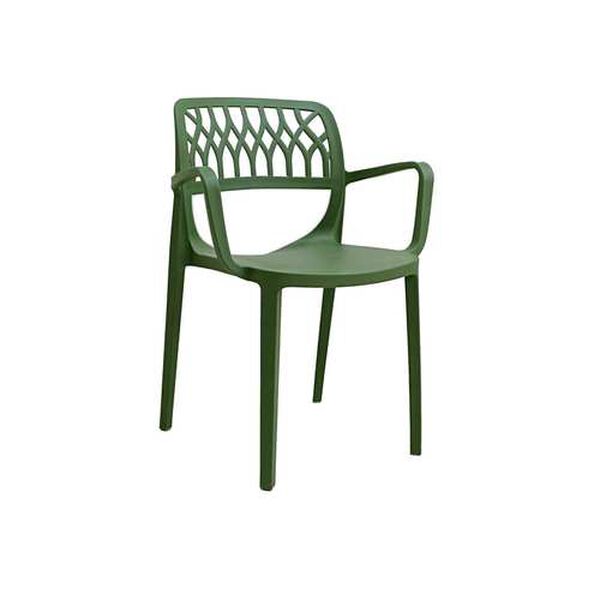Elsa Green Outdoor Stackable Armchair, Set of Two, image 2