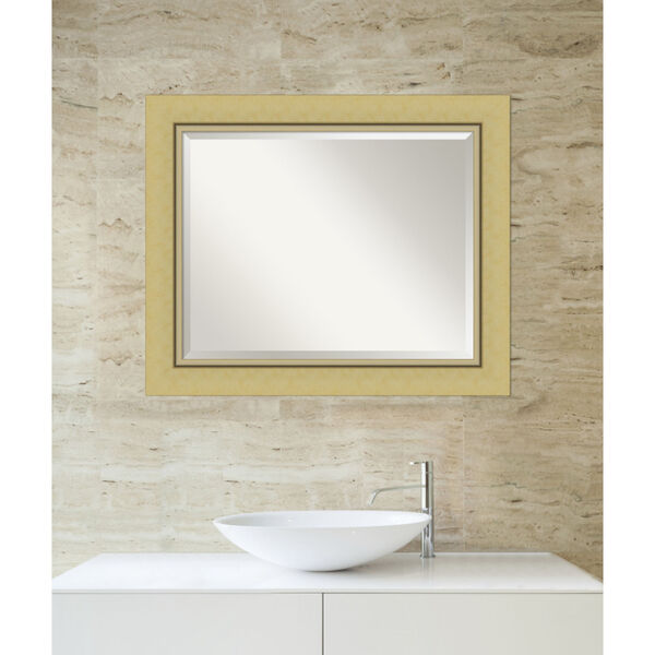 Landon Gold 34W X 28H-Inch Bathroom Vanity Wall Mirror, image 5