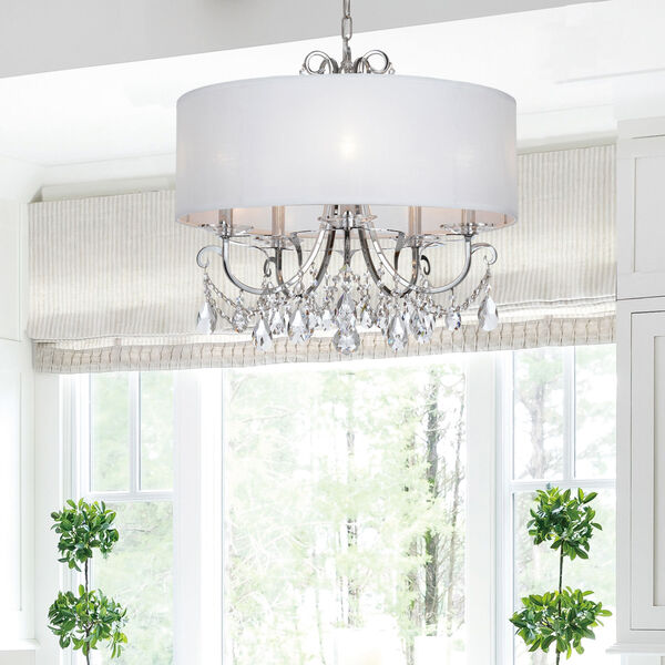 Othello Polished Chrome Five Light Chandelier with Clear Spectra Crystal, image 6