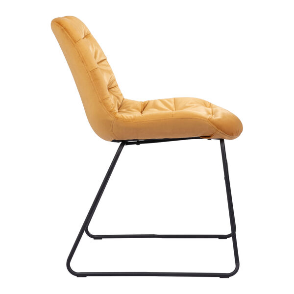 Tammy Yellow and Matte Black Dining Chair, image 2